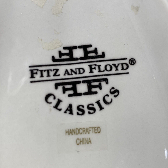 Fitz and Floyd Classics Pumpkin Gourd and Blossoms Porcelain Dish Wall Hanging - Picture 7 of 10